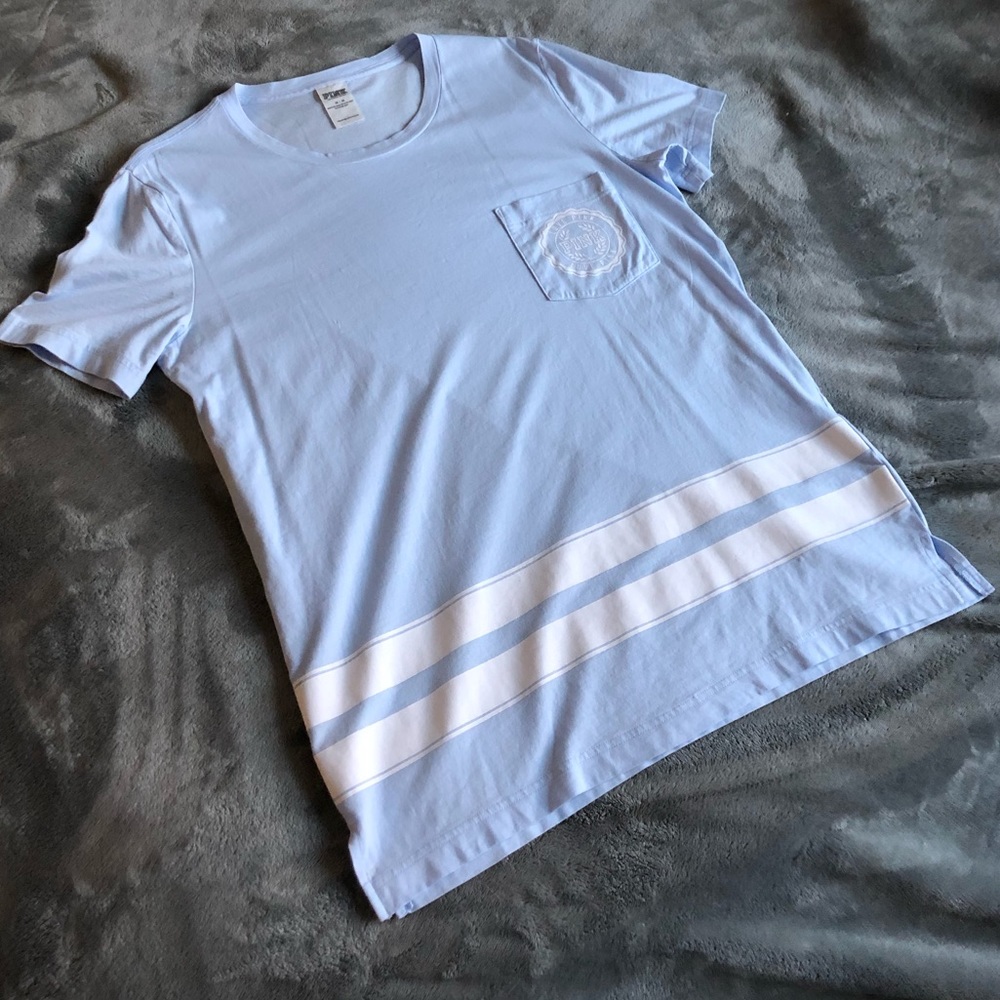 PINK Light Purple Cute and Cozy Varsity T-shirt